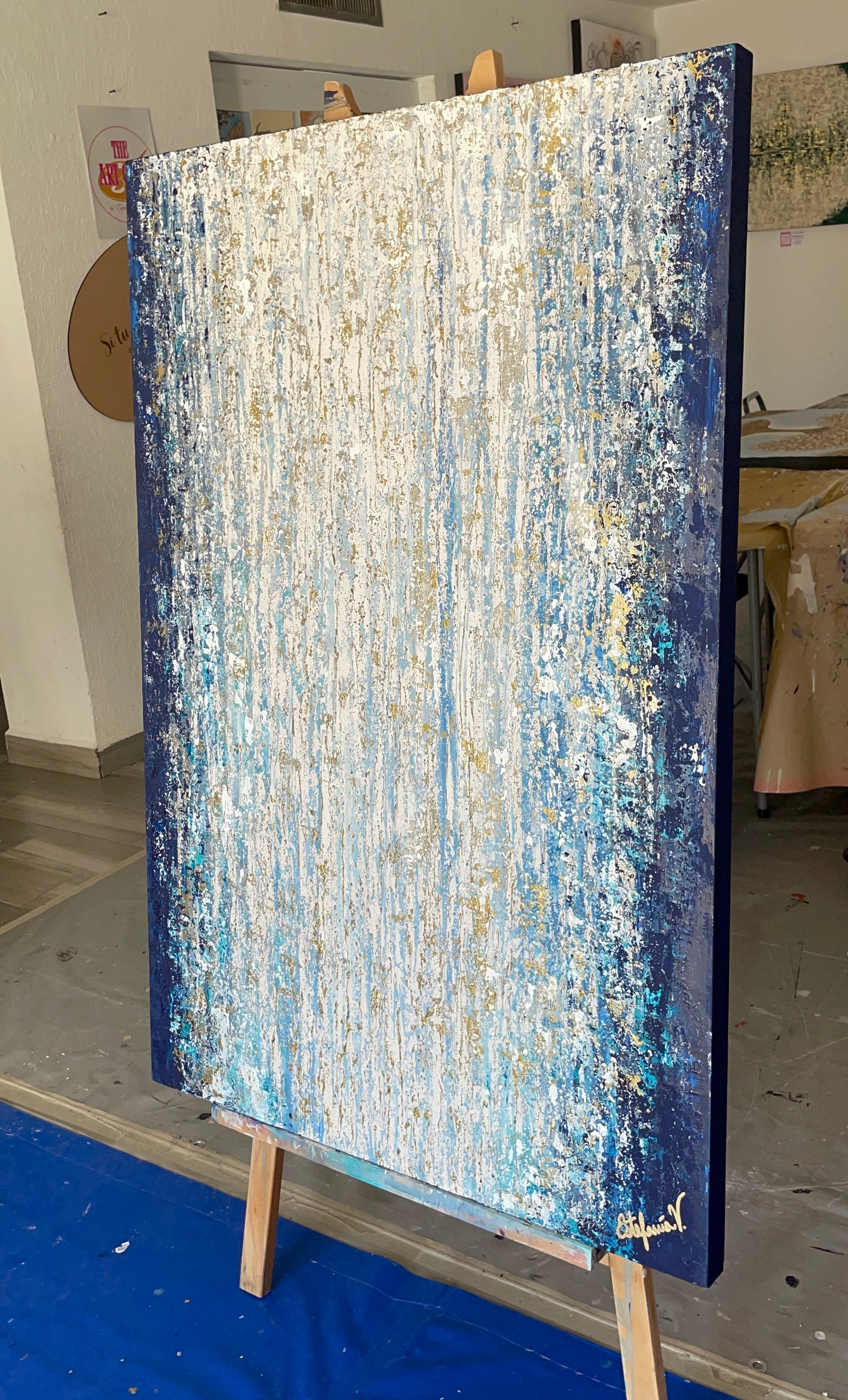 Cascada - Cuadro abstracto