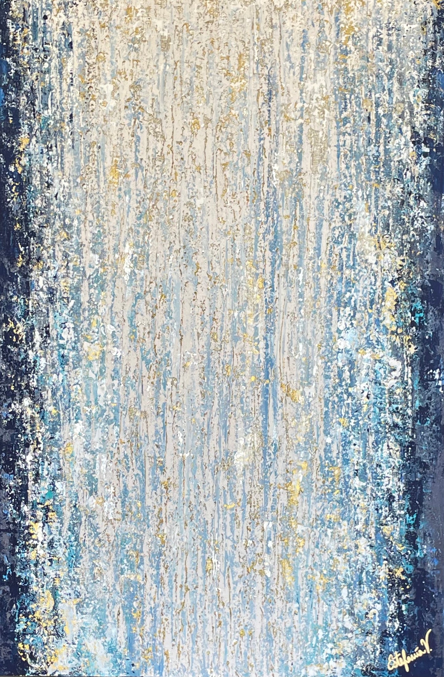 Cascada - Cuadro abstracto