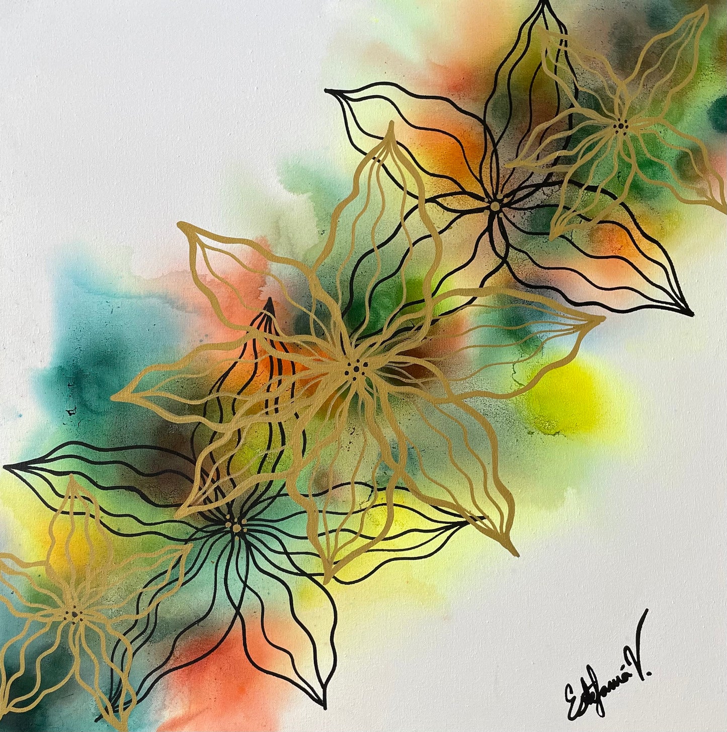 Natur - Cuadro floral abstracto