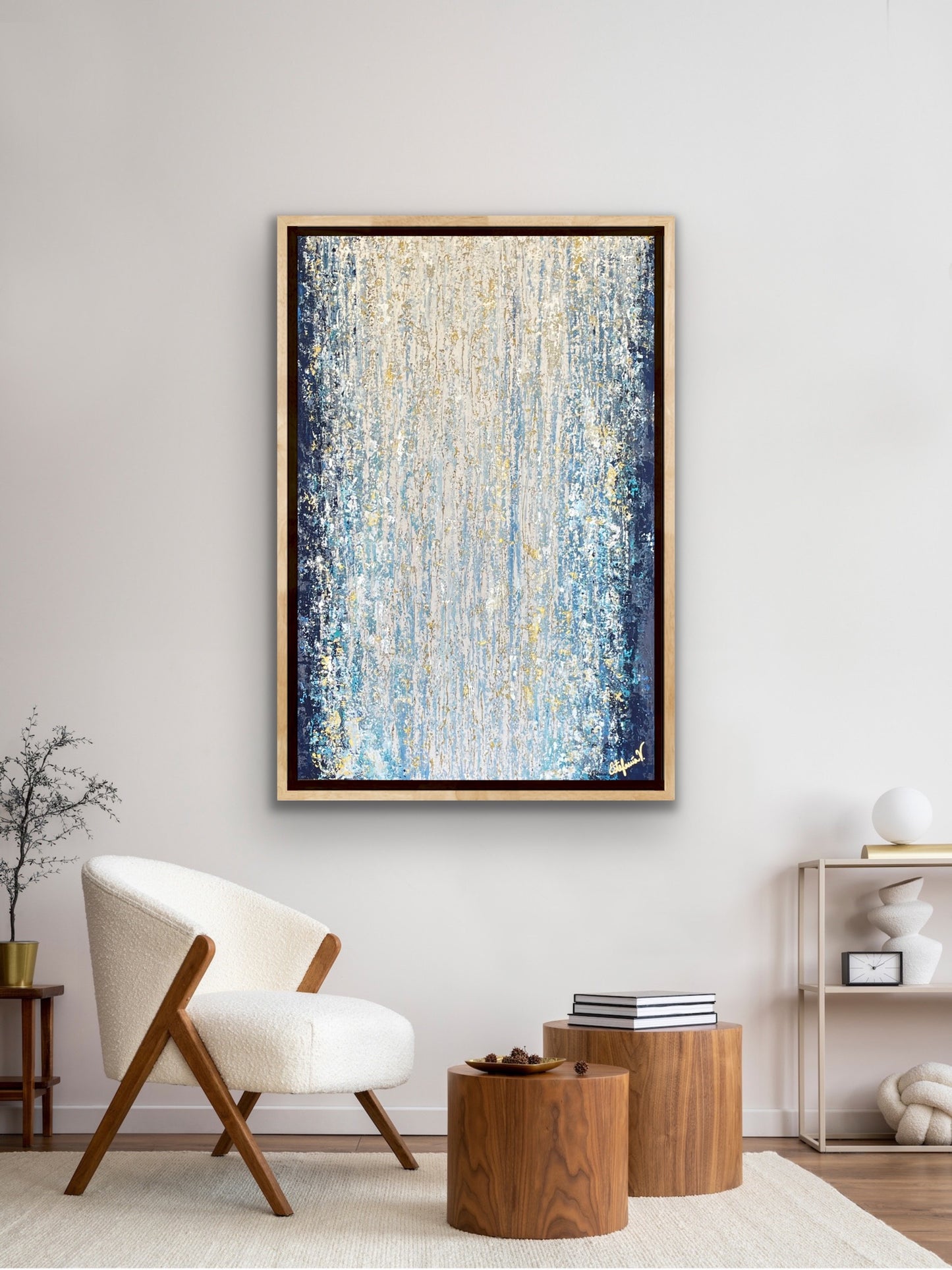 Cascada - Cuadro abstracto