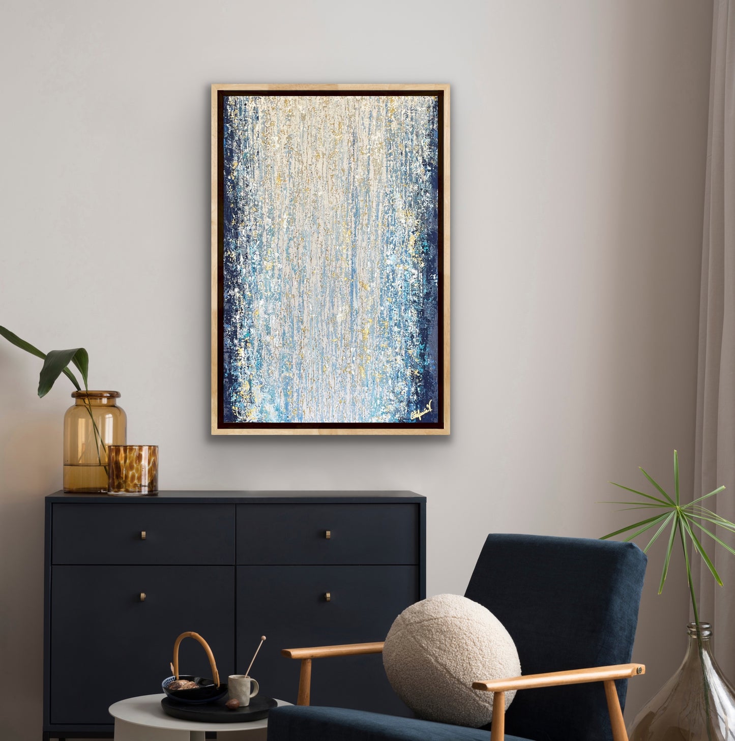 Cascada - Cuadro abstracto