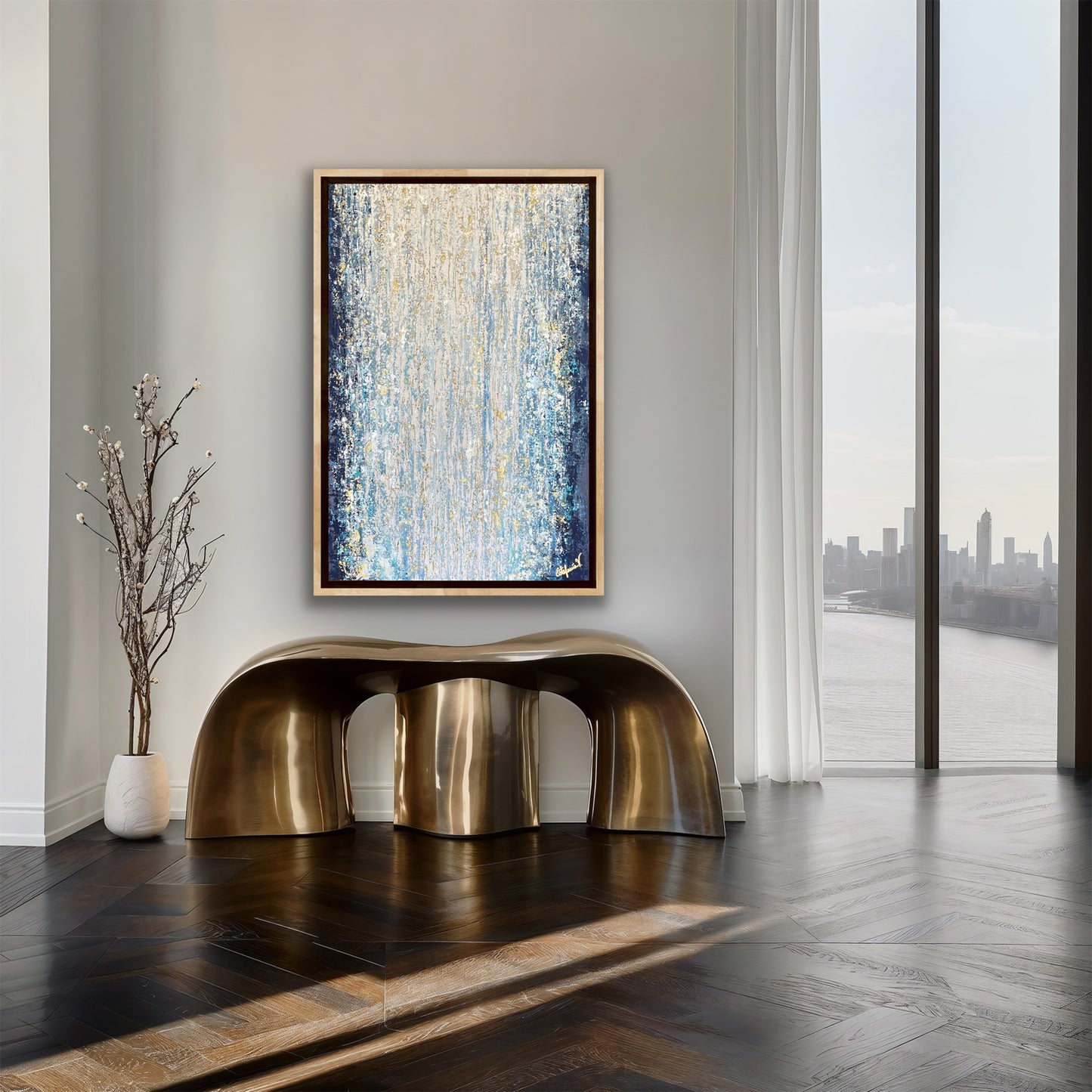 Cascada - Cuadro abstracto