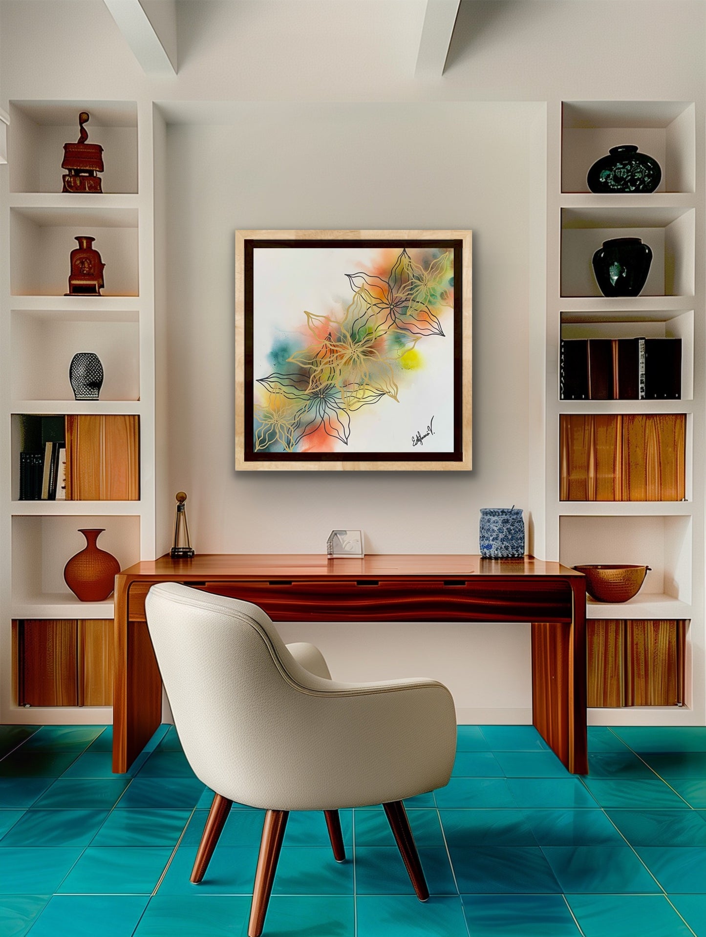 Natur - Cuadro floral abstracto